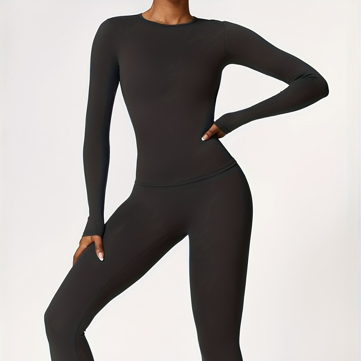 Pilates & Yoga With Katja Youtube - Tight-fitting yoga suit slim long-sleeved outdoor