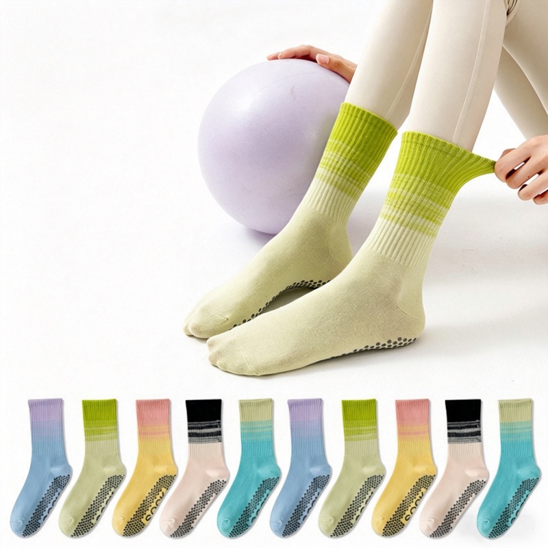Pilates & Yoga With Katja Youtube - Dreamlikelin 1 Pair Women's Mid-Calf Yoga