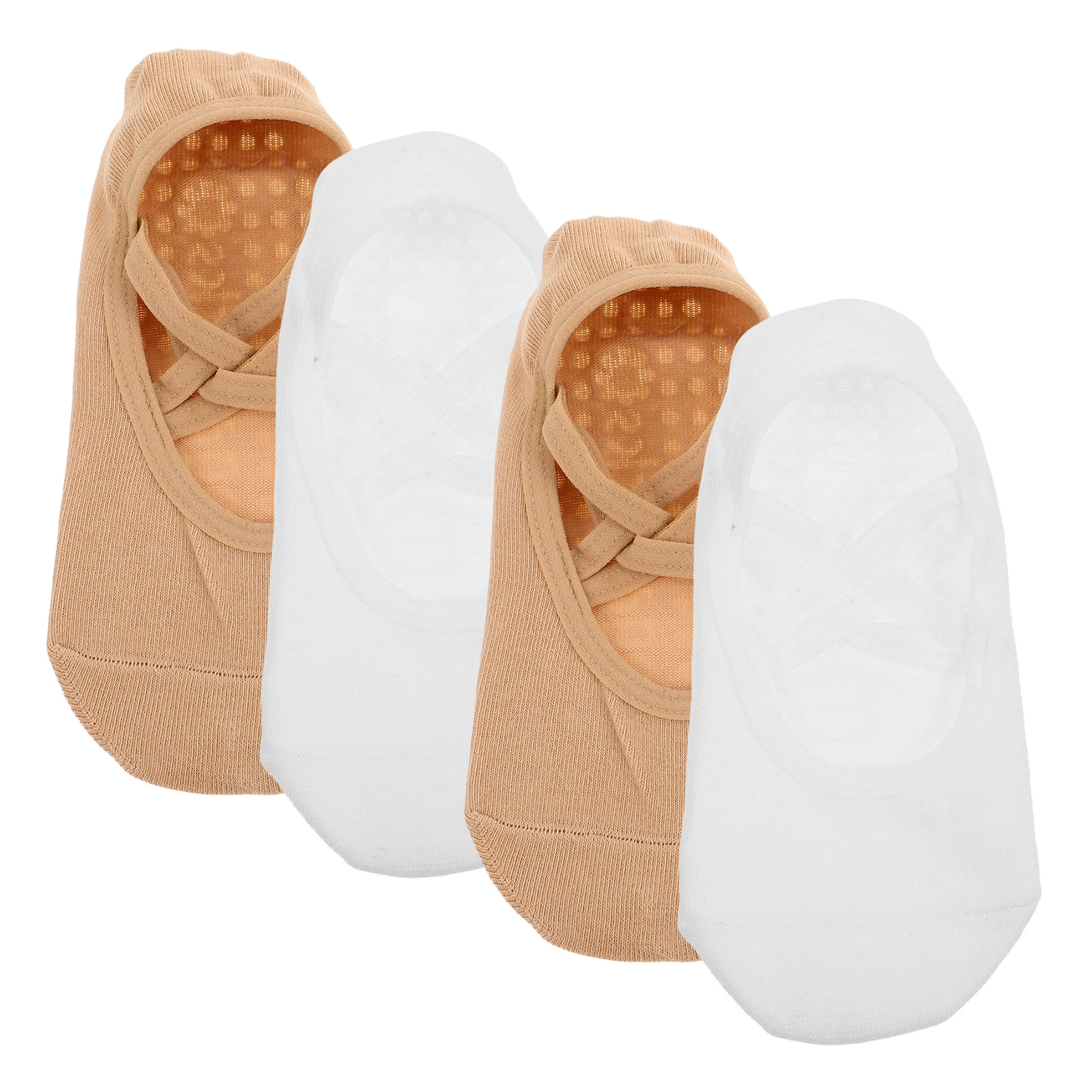 Yoga Pilates Girl - 2Pairs Non Slip Yoga Socks Women