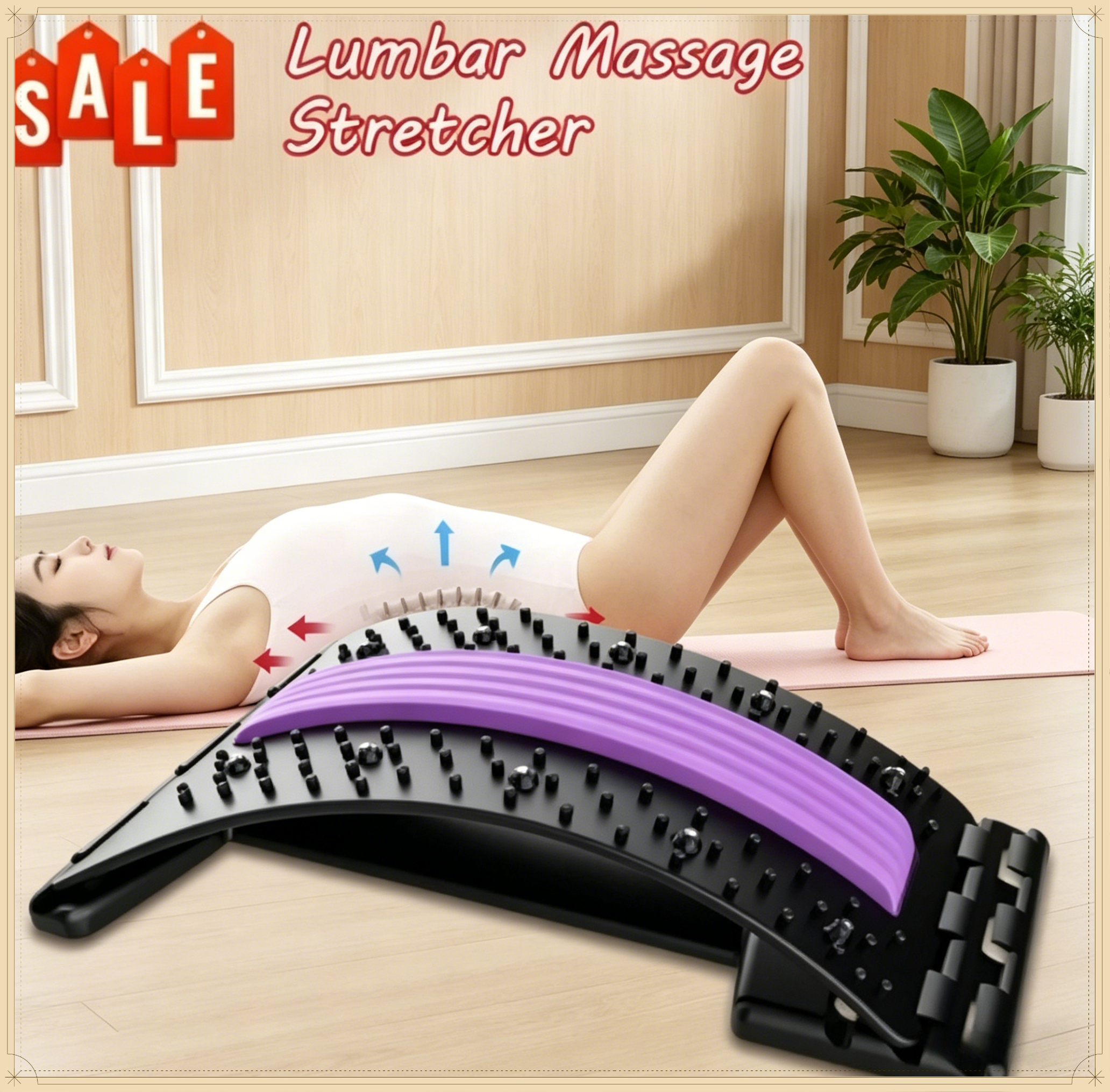 Pilates Yoga Gear - Yoga Fitness Back Stretching Tool Household