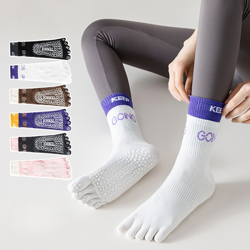 Yoga Pilates Girl - 5 Toe Socks for Women Girls