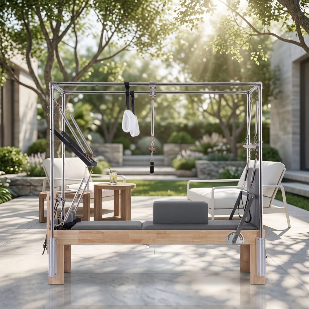 Pilates Yoga One - Optimal Oak Reformer Three in One