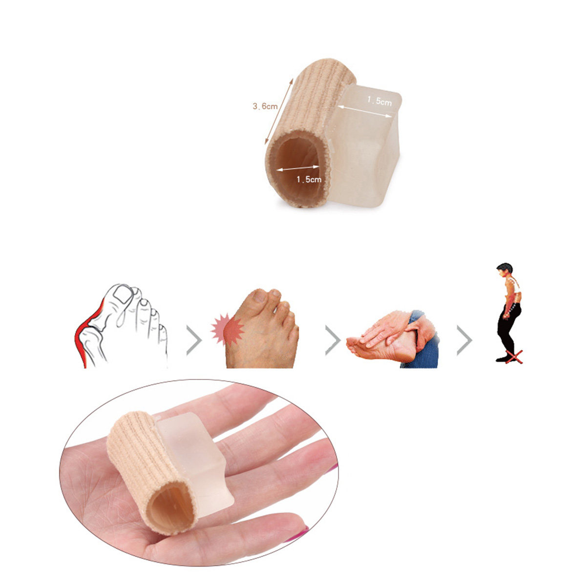 1Pcs Nylon Pinky Toe Separator – Pilates Yoga One Bewertung und Preis
