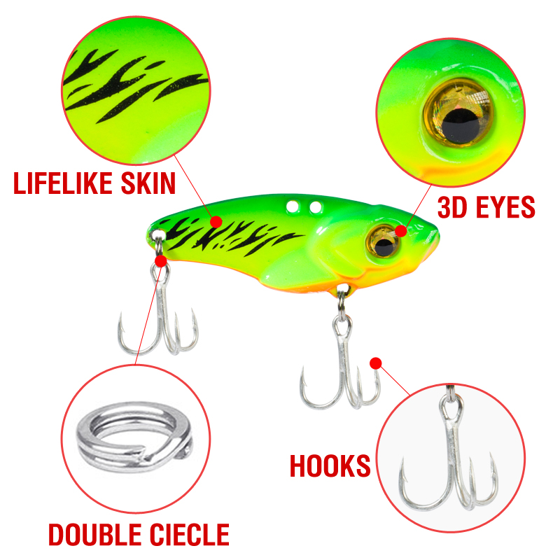 6PCS Metal VIB Lure 5g 7g 10g  – Balance Board Wobble Bewertung und Preis