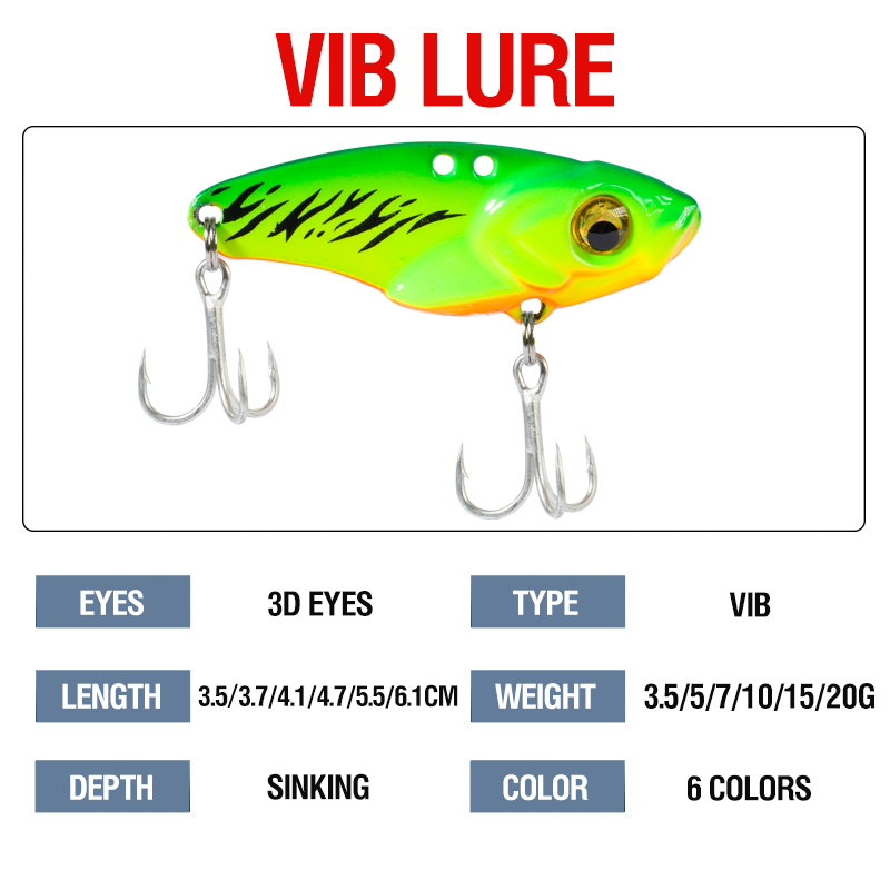 6PCS Metal VIB Lure 5g 7g 10g  – Balance Board Wobble Bewertung und Preis