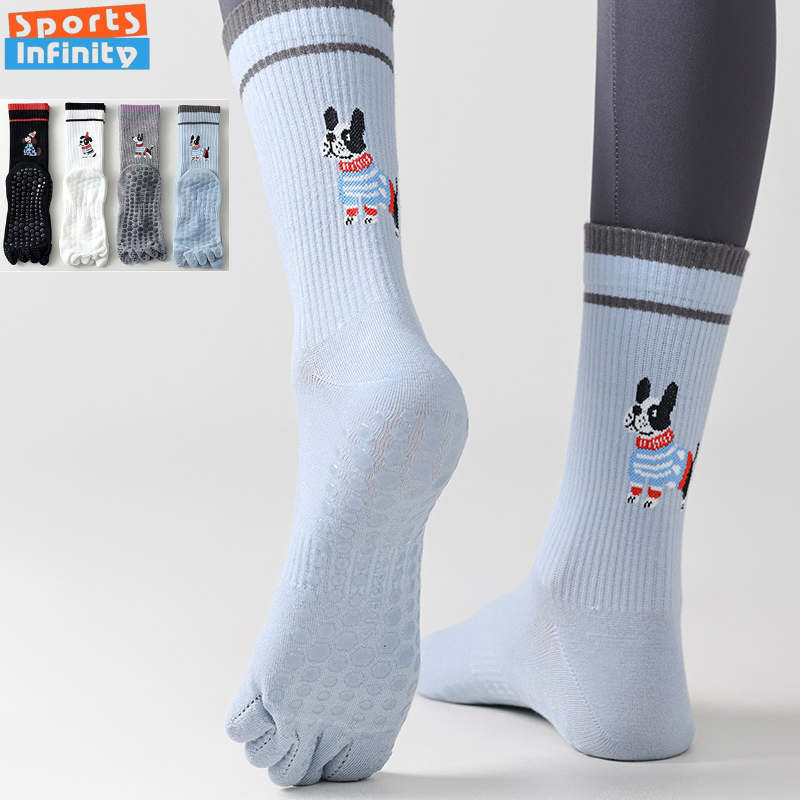 Cute Dog Print Yoga Socks Anti – Pilate Yoga Workout Bewertung und Preis