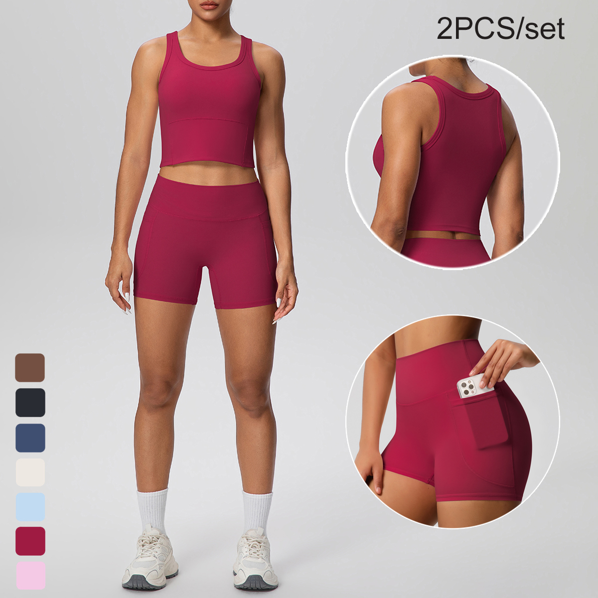 2PCS Women Summer Fitness Spor – Pilates Yoga Set Bewertung und Preis
