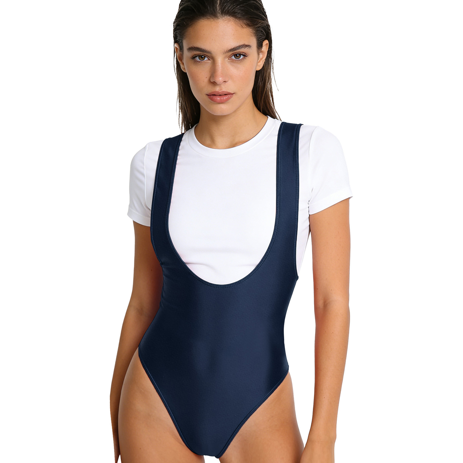 Women Glossy Slim Fit Low Neck – Pilates Yoga One Bewertung und Preis